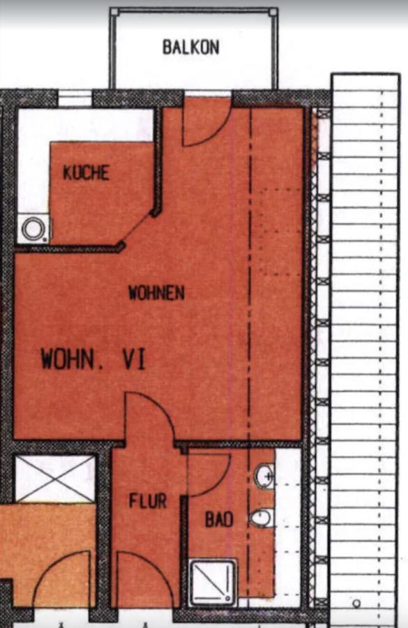 Fewo "Rabennest " Gemuetliche Wohnung Nahe Rabensteinklinikum - Kein Separates Schlafzimmer, Studiowohnung 开姆尼茨 外观 照片